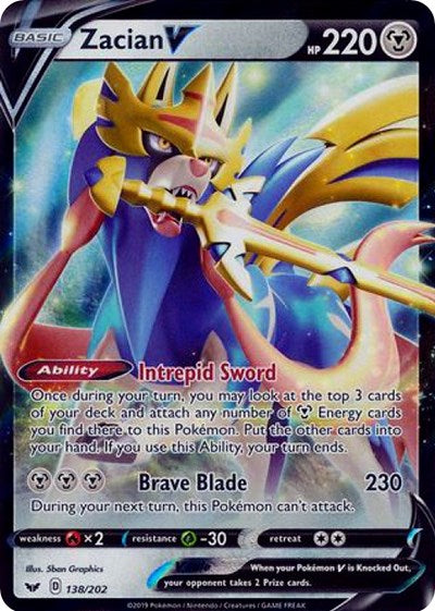 Zacian V [SWSH01: Sword &amp; Shield Base Set]
