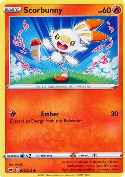 Scorbunny (030) [SWSH01: Sword &amp; Shield Base Set]
