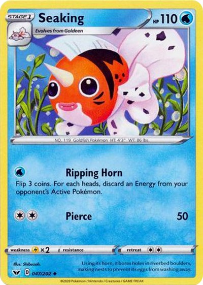 Seaking [SWSH01: Sword &amp; Shield Base Set]