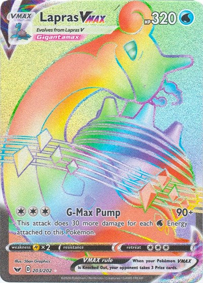 Lapras VMAX (Secret) [SWSH01: Sword &amp; Shield Base Set]