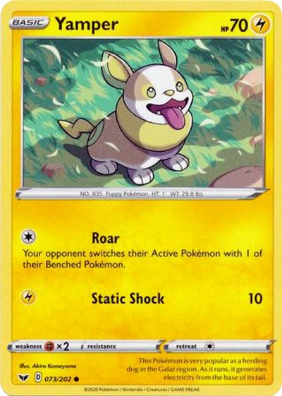 Yamper (073) [SWSH01: Sword &amp; Shield Base Set]