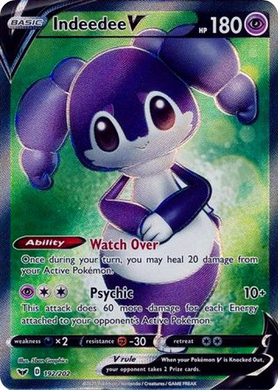 Indeedee V (Full Art) [SWSH01: Sword &amp; Shield Base Set]