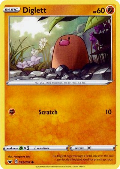 Diglett [SWSH01: Sword &amp; Shield Base Set]