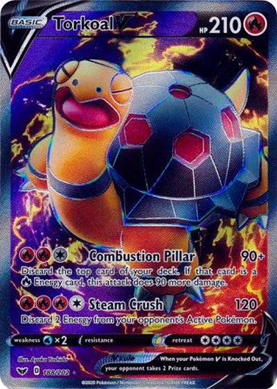 Torkoal V (Full Art) [SWSH01: Sword &amp; Shield Base Set]