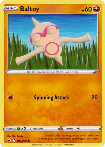 Baltoy (102) [SWSH01: Sword &amp; Shield Base Set]
