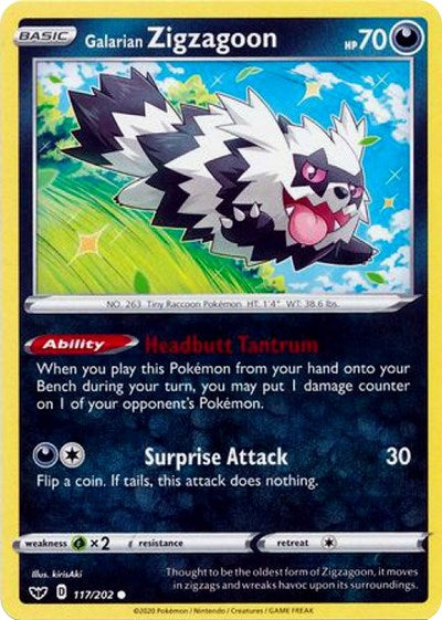 Galarian Zigzagoon [SWSH01: Sword &amp; Shield Base Set]
