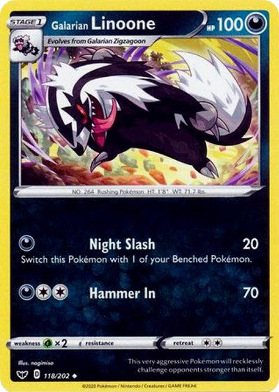 Galarian Linoone [SWSH01: Sword &amp; Shield Base Set]