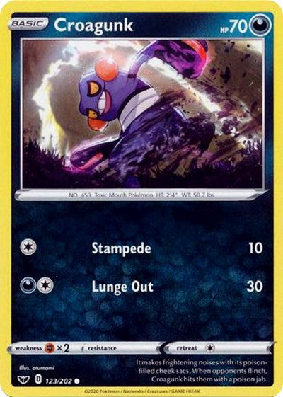 Croagunk [SWSH01: Sword &amp; Shield Base Set]