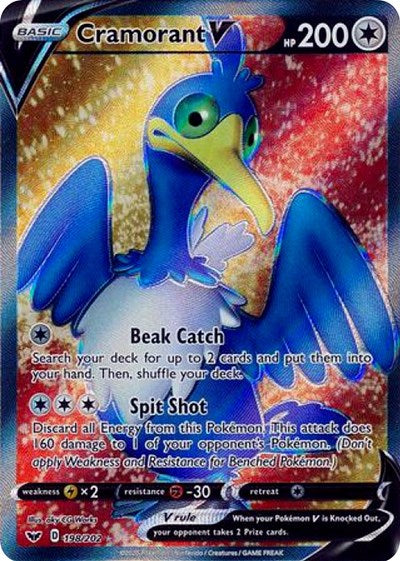 Cramorant V (Full Art) [SWSH01: Sword &amp; Shield Base Set]