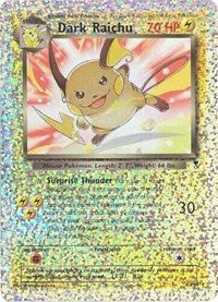 Dark Raichu - S3/S4 (Box Topper) [Jumbo Cards]