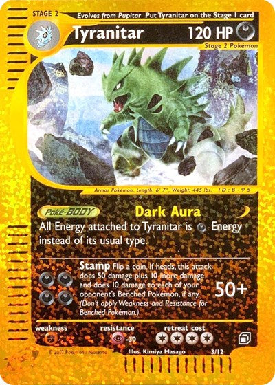 Tyranitar - 3/12 (Box Topper) [Jumbo Cards]