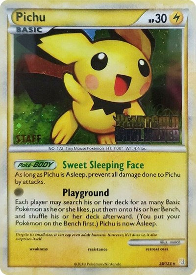Pichu - 28/123 (Prerelease Promo) [Staff] [Nintendo Promos]