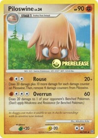 Piloswine - 46/100 (Prerelease Promo) [Nintendo Promos]