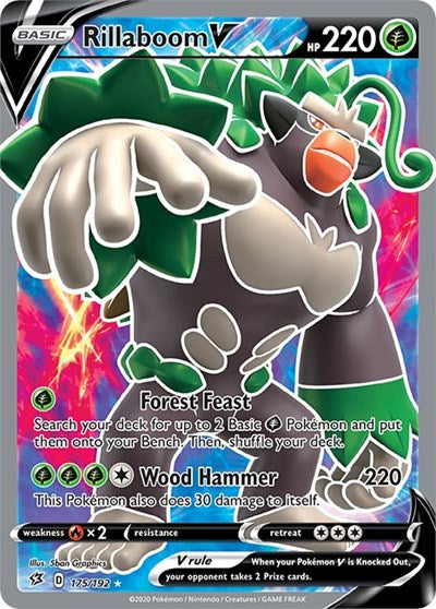 Rillaboom V (Full Art) [SWSH02: Rebel Clash]