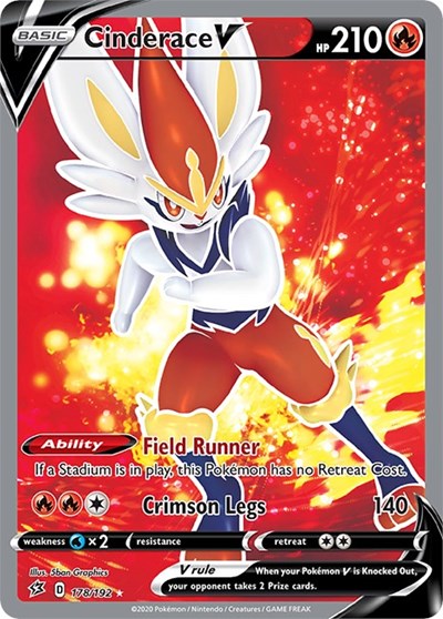 Cinderace V (Full Art) [SWSH02: Rebel Clash]