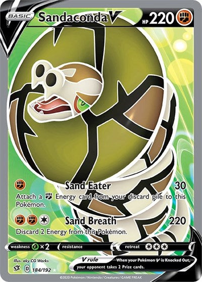Sandaconda V (Full Art) [SWSH02: Rebel Clash]