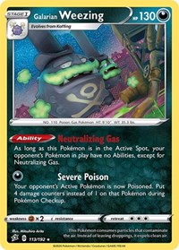 Galarian Weezing [SWSH02: Rebel Clash]