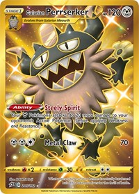 Galarian Perrserker (Secret) [SWSH02: Rebel Clash]
