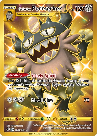 Galarian Perrserker (Secret) [SWSH02: Rebel Clash]