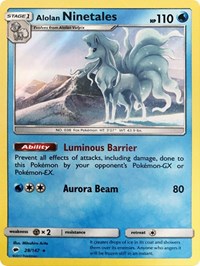 Alolan Ninetales - 28/147 (Water Web Holo) [Deck Exclusives]