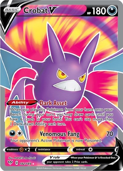 Crobat V (Full Art) [SWSH03: Darkness Ablaze]