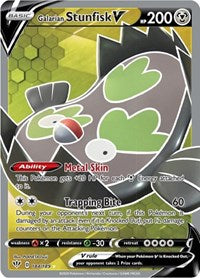 Galarian Stunfisk V (Full Art) [SWSH03: Darkness Ablaze]