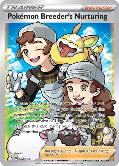 Pokemon Breeder's Nurturing (Full Art) [SWSH03: Darkness Ablaze]