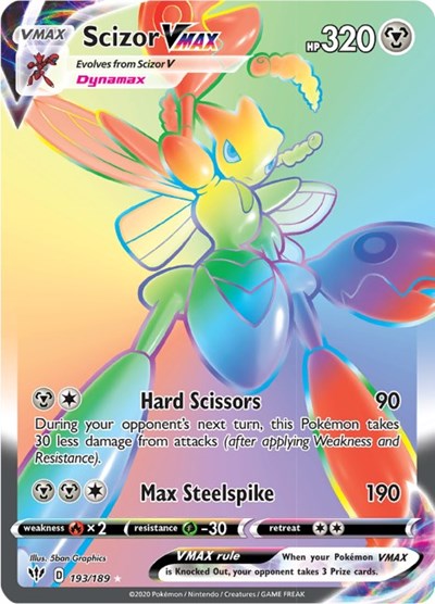 Scizor VMAX (Secret) [SWSH03: Darkness Ablaze]