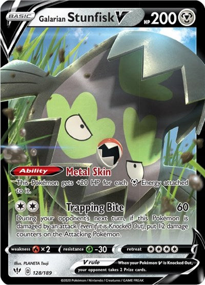 Galarian Stunfisk V [SWSH03: Darkness Ablaze]