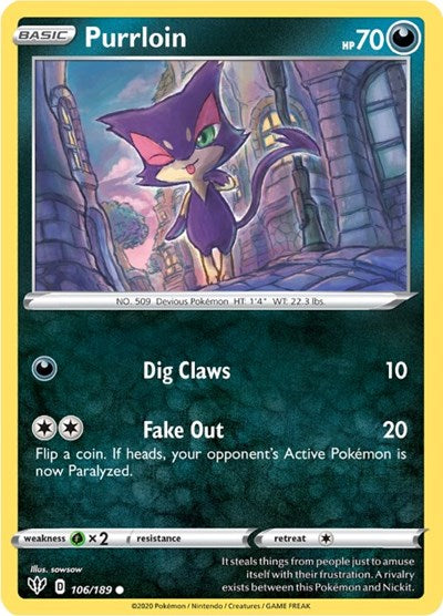 Purrloin [SWSH03: Darkness Ablaze]