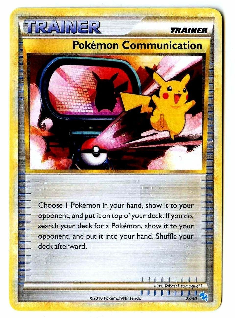 Pokemon Communication (27/30) [HeartGold & SoulSilver: Trainer Kit - Gyarados & Raichu]