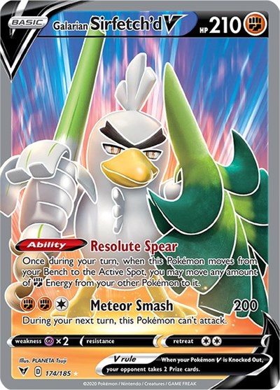 Galarian Sirfetch'd V (Full Art) [SWSH04: Vivid Voltage]