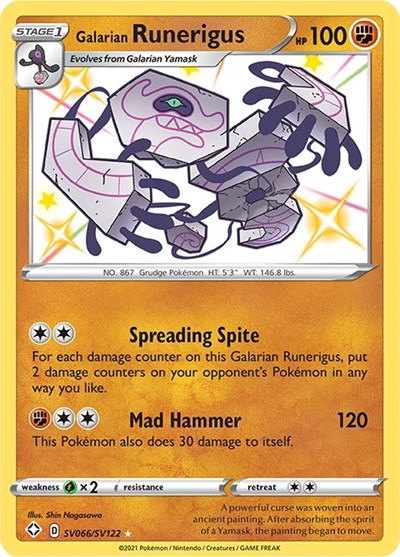 Galarian Runerigus [Shining Fates: Shiny Vault]