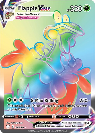 Flapple VMAX (Secret) [SWSH05: Battle Styles]