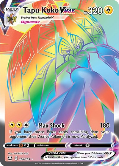 Tapu Koko VMAX (Secret) [SWSH05: Battle Styles]