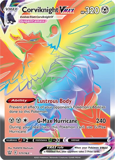 Corviknight VMAX (Secret) [SWSH05: Battle Styles]