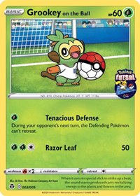 Grookey on the Ball (003/005) [Pokemon Futsal Collection]