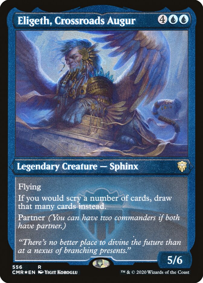 Eligeth, Crossroads Augur (Foil Etched) [Commander Legends]