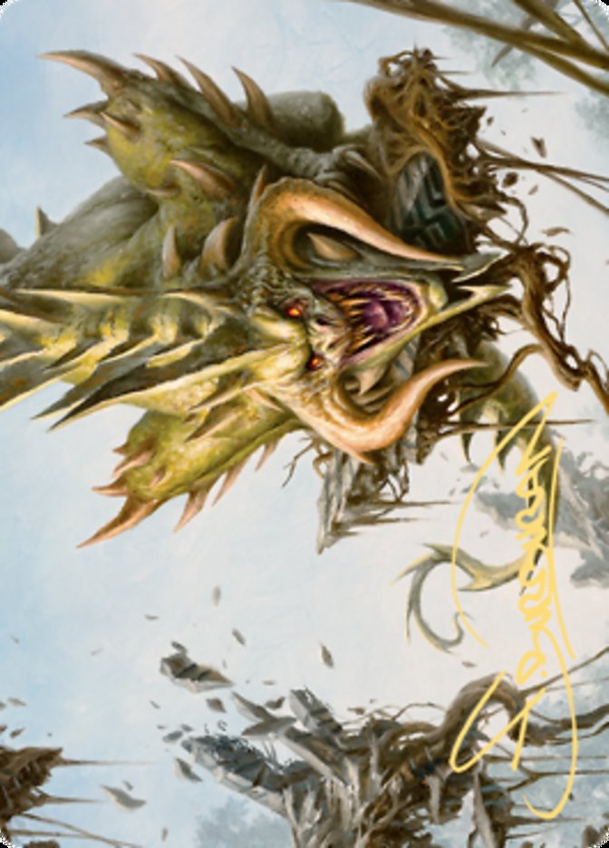 Canopy Baloth Art Card (Gold-Stamped Signature) [Art Series: Zendikar Rising]