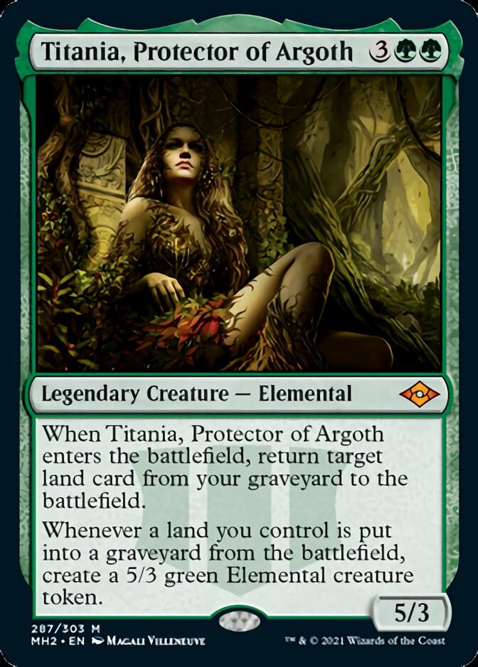 Titania, Protector of Argoth (Etched Foil) [Modern Horizons 2]