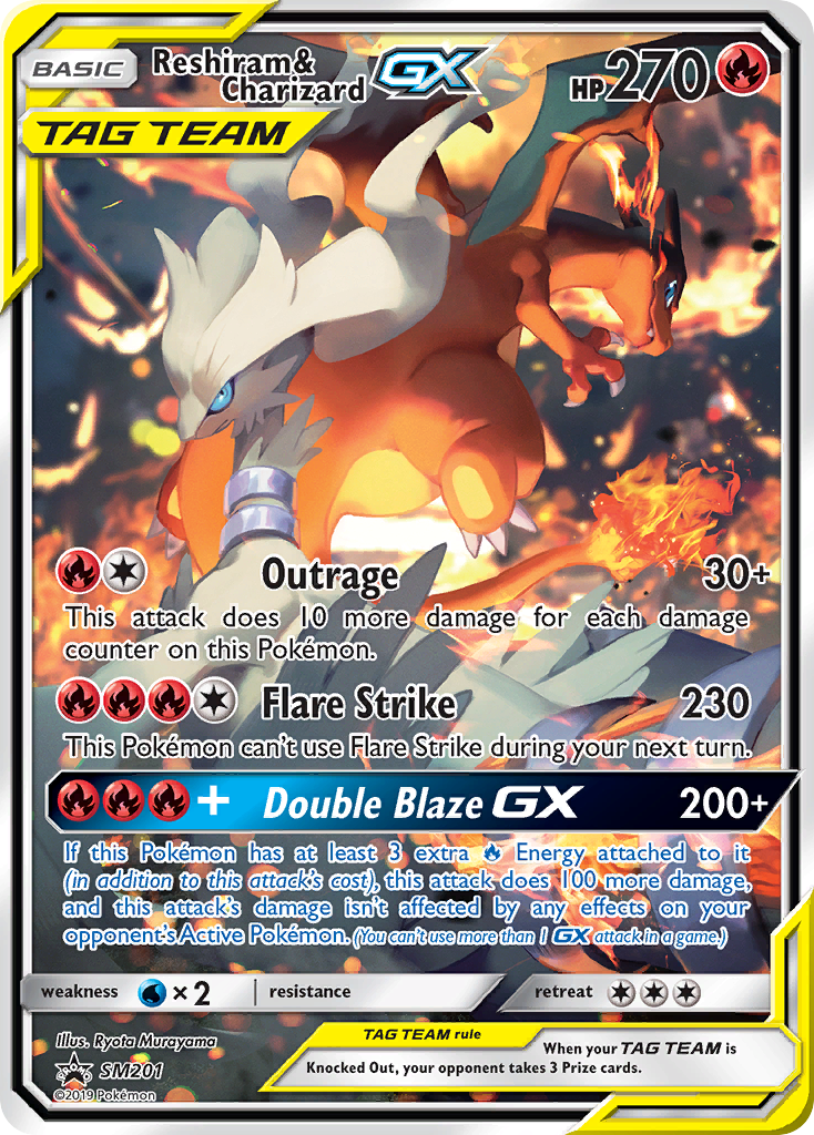 Reshiram & Charizard-GX [SM Black Star Promos]