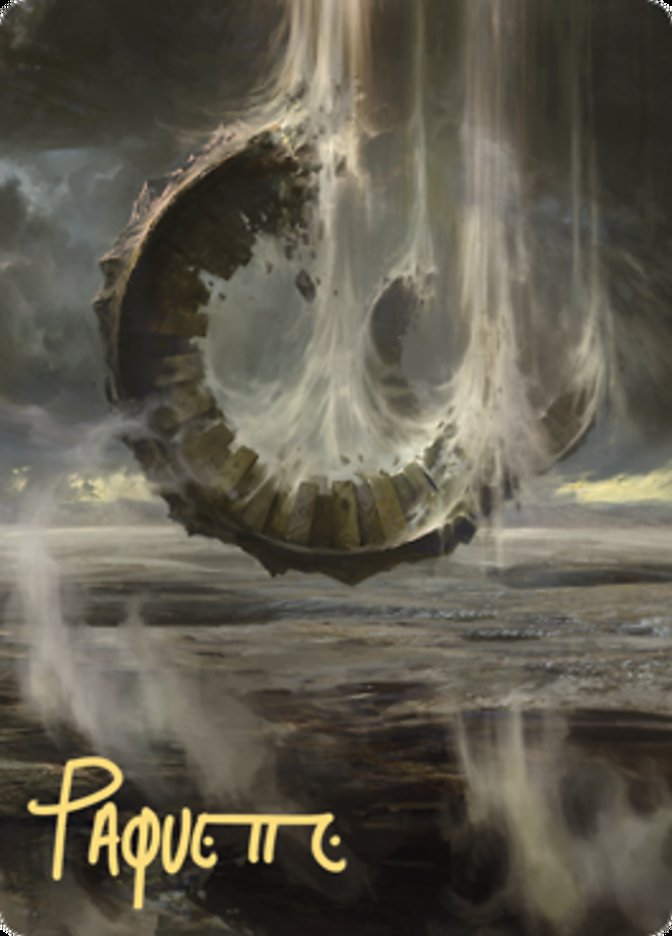 Wasteland Art Card (Gold-Stamped Signature) [Art Series: Zendikar Rising]