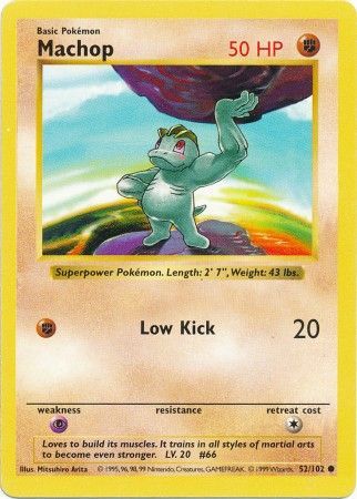 Machop (52/102) [Base Set (Shadowless)]