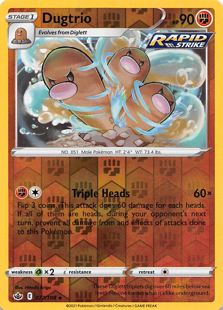 Dugtrio (077/198) [Sword & Shield: Chilling Reign]