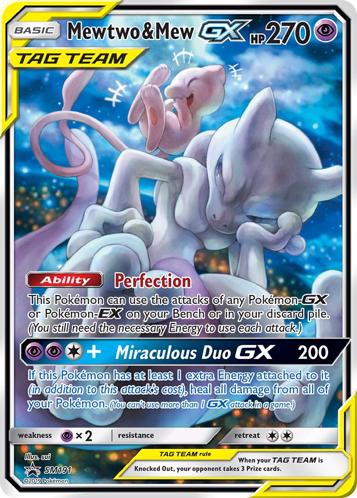 Mewtwo & Mew-GX [SM Black Star Promos]