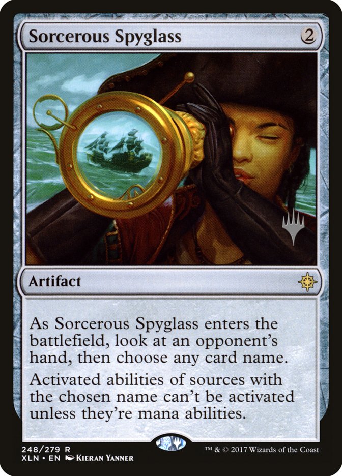 Sorcerous Spyglass [Ixalan Promos]