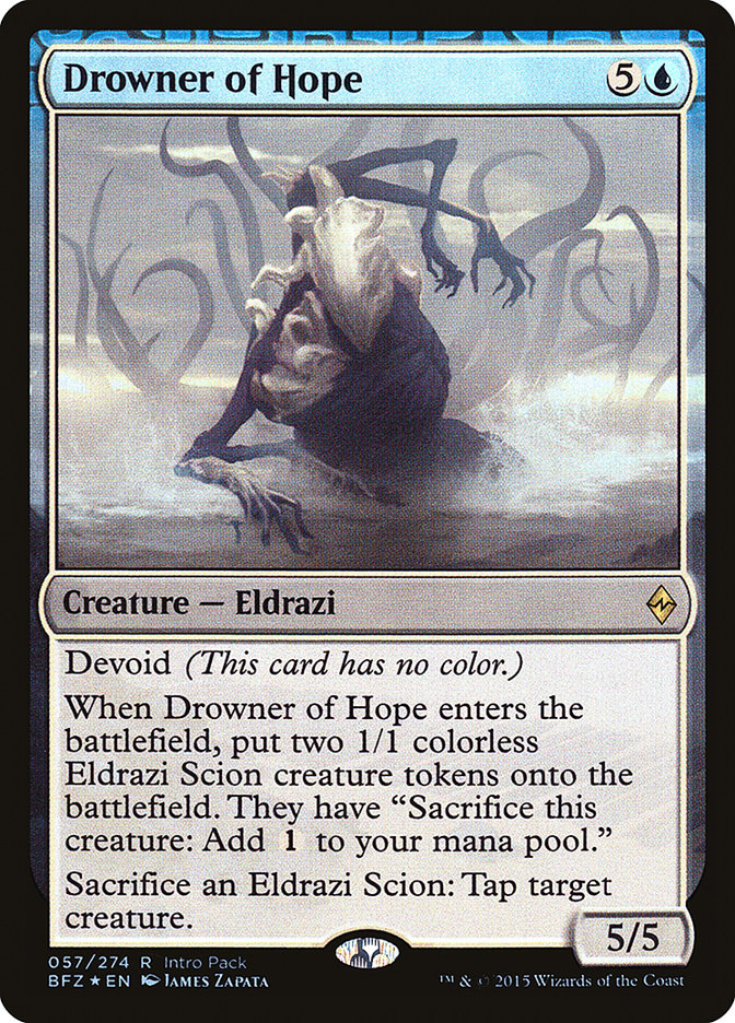 Drowner of Hope [Battle for Zendikar Promos]
