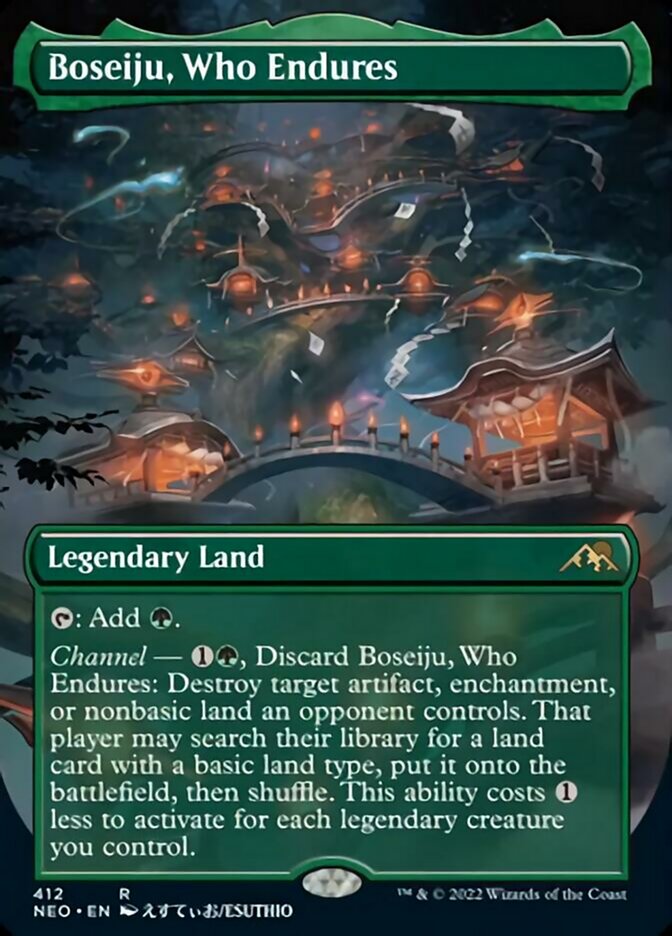Boseiju, Who Endures (Borderless) [Kamigawa: Neon Dynasty]