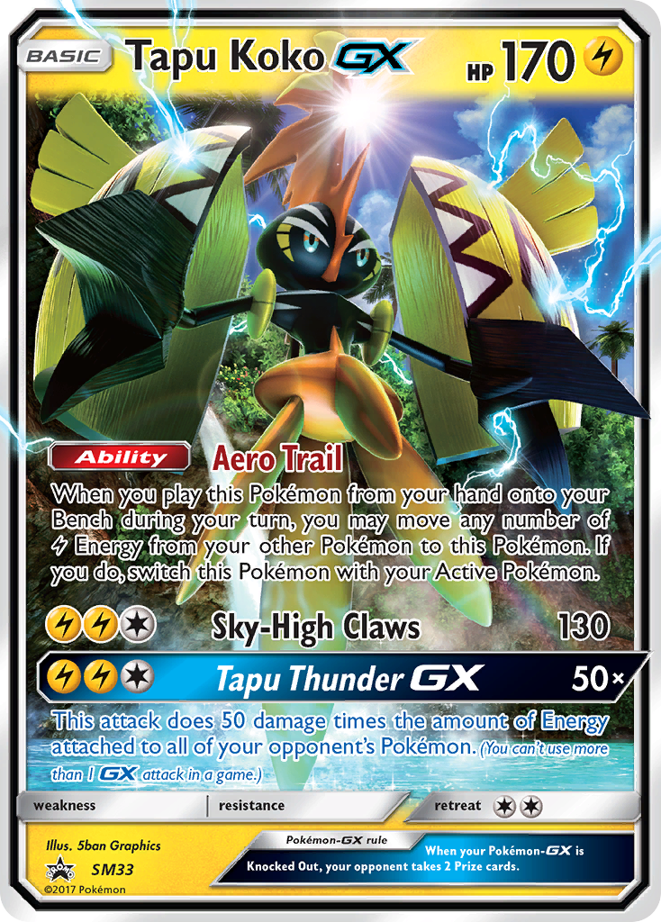 Tapu Koko-GX [SM Black Star Promos]