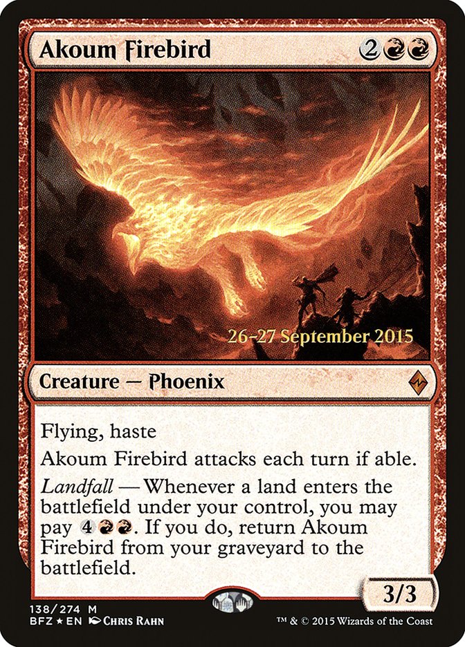 Akoum Firebird [Battle for Zendikar Promos]